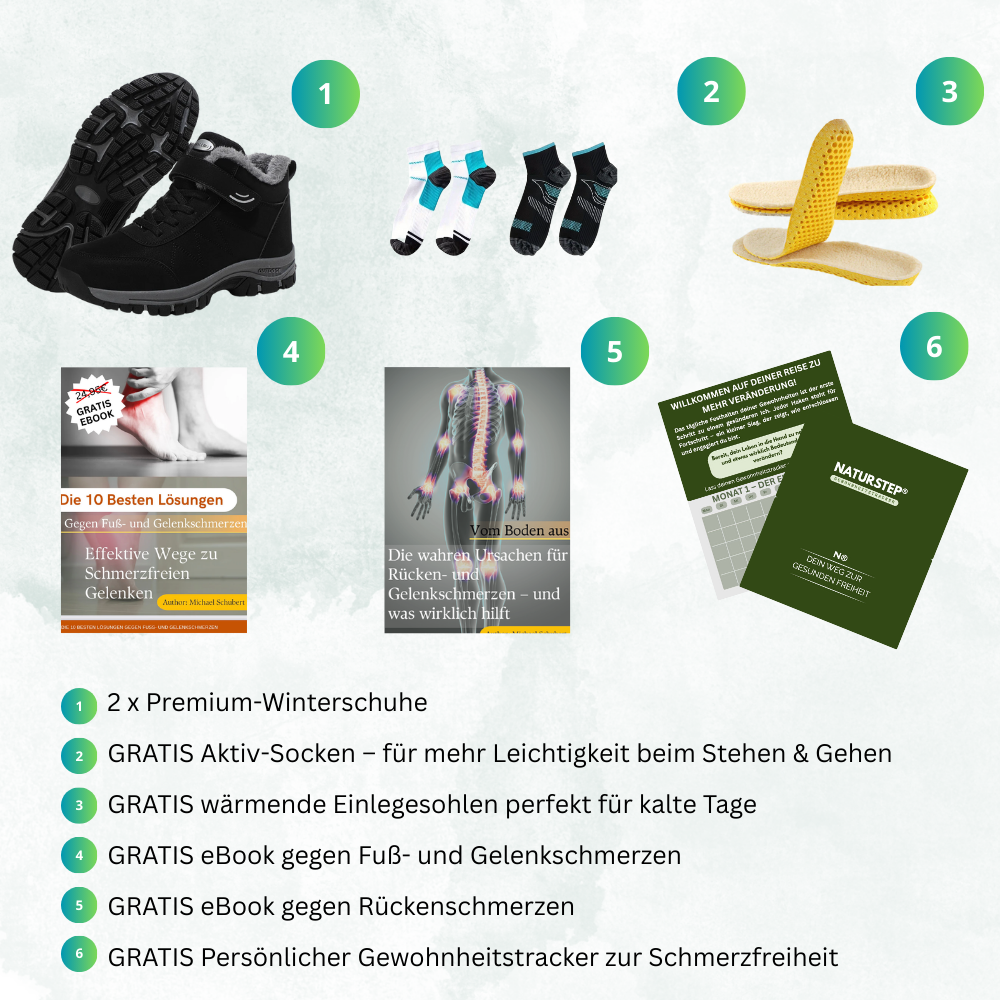Ergonomischer Klettverschluss-Stiefel mit großzügigem Zehen- und Fersenbereich - OrthoRelief