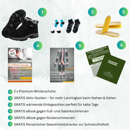 Ergonomischer Klettverschluss-Stiefel mit großzügigem Zehen- und Fersenbereich - OrthoRelief