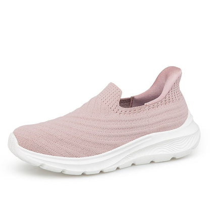 Slip On Sneaker Damen – Stoff Slip In Schlupf Sneaker – Damen Sneaker zum Reinschlüpfen ohne Schnürsenkel