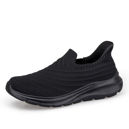 Slip On Sneaker Damen – Stoff Slip In Schlupf Sneaker – Damen Sneaker zum Reinschlüpfen ohne Schnürsenkel